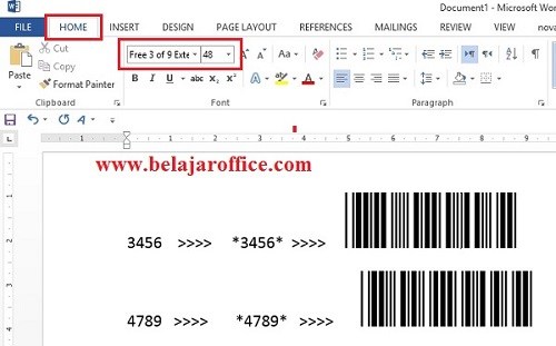 Cara Membuat Barcode Dengan Ms Office Word dan Excel